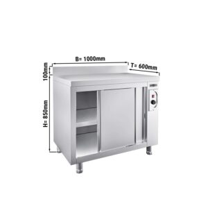 Ohrievacia skriňa PREMIUM - 1000x600mm - so zadnou stenou