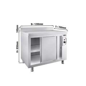 Ohrievacia skriňa PREMIUM - 1200x700mm - so zadnou stenou