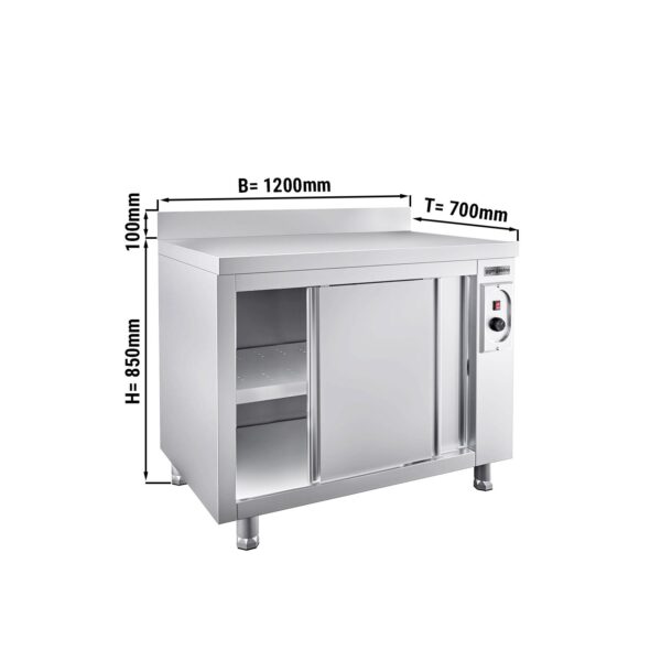 Ohrievacia skriňa PREMIUM - 1200x700mm - so zadnou stenou