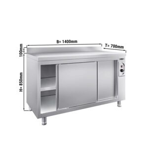 Ohrievacia skriňa PREMIUM - 1400x700mm - so zadnou stenou