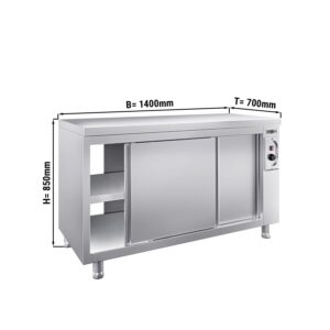 Ohrievacia skriňa PREMIUM - 1400x700mm - s poklopom