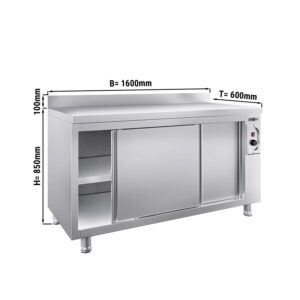 Ohrievacia skriňa PREMIUM - 1600x600mm - so zadnou stenou