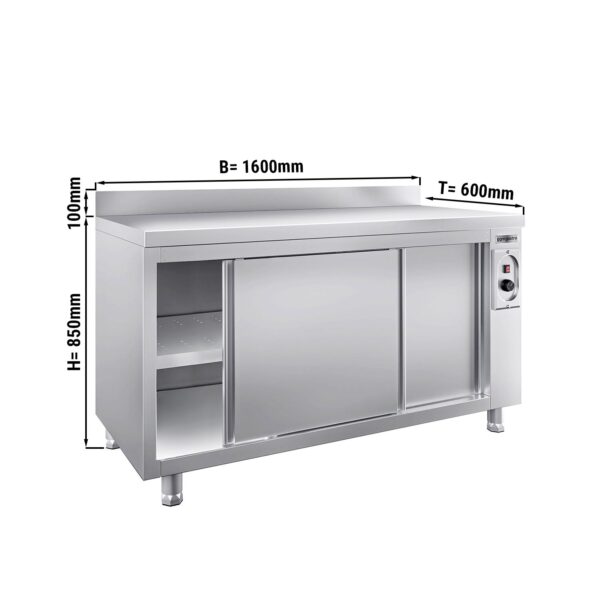 Ohrievacia skriňa PREMIUM - 1600x600mm - so zadnou stenou