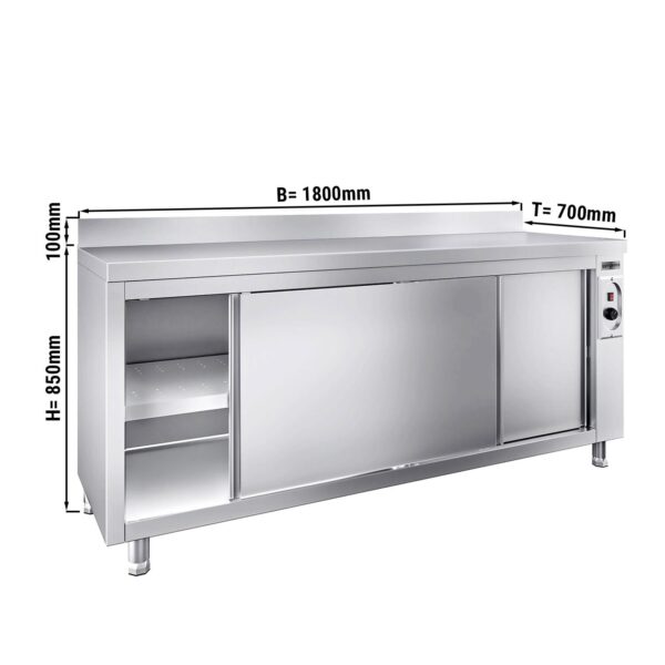 Ohrievacia skriňa PREMIUM - 1800x700mm - so zadnou stenou