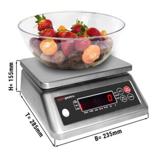 Digitálna kuchynská váha do 6 kg - stupnica: 0,5 gramu