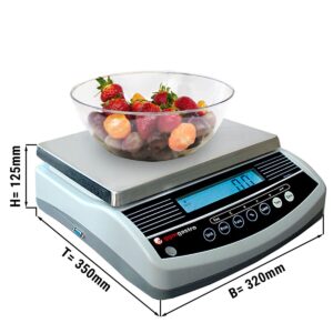 Digitálna kuchynská váha do 6 kg - stupnica: 2 gramy