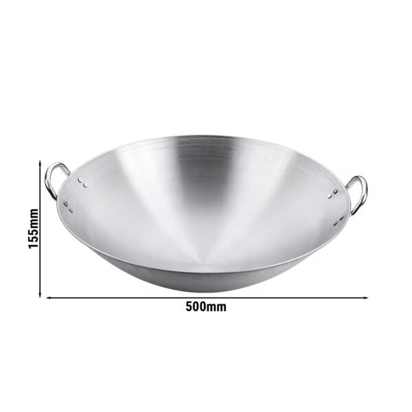 Wok panvica vyrobená z nehrdzavejúcej ocele - Ø 450 mm