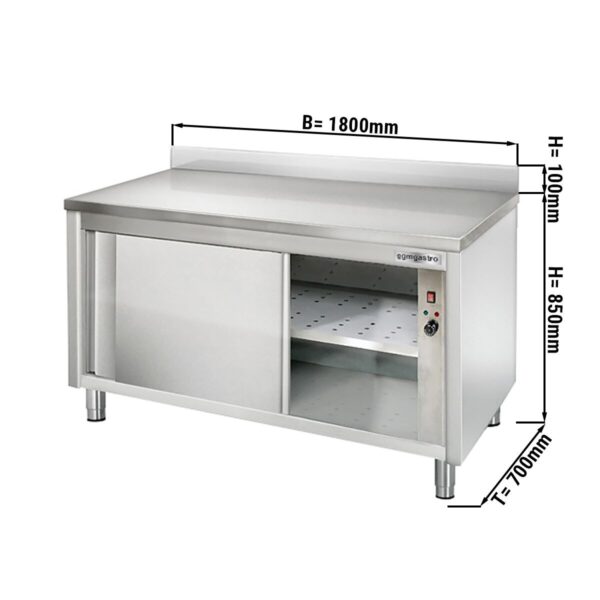 Ohrievacia skriňa ECO - 1800x700mm - so zadnou stenou