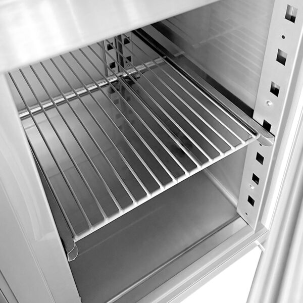 Chladiaci stôl PREMIUM - 1900x700mm - s 3 dvierkami, 1 umývadlom vľavo a podstavcom - Image 4