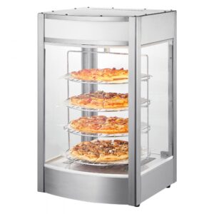 VEVOR ohrievač potravín s displejom na pizzu 356 mm 4 poschodový ohrievač na pizzu