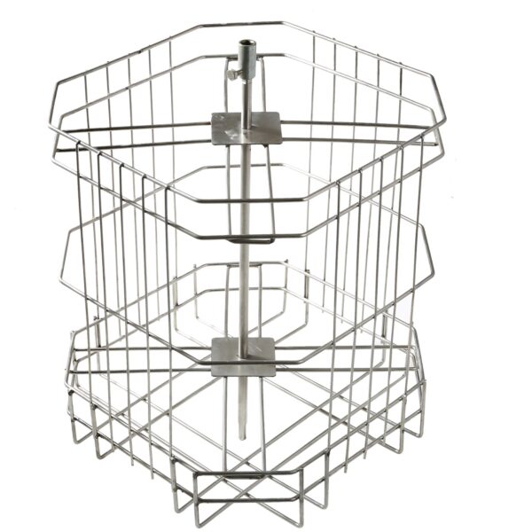 VEVOR ručný medomet tangenciálny odšťavovač nerez 4/8 rámový medomet 45 mm medový ventil diagonálny odšťavovač 48x16/23cm veľ. - Image 5