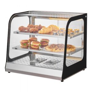 VEVOR 2-stupňové kliešte na ohrievače potravín na pizzu 850 W 111 l