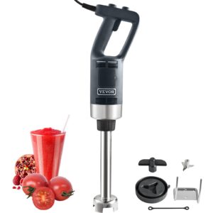 VEVOR mixér na pyré elektrický ručný mixér 500 W, vysokovýkonný mixér s nastaviteľnými otáčkami 4000-18000 ot./min., nerezový viacúčelový tyčový mixér 660 mm odnímateľná miešacia tyč, vrátane nástenného háku a výmennej hlavice čepele