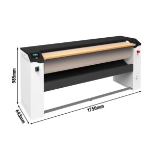 Elektrická žehlička na bielizeň 1200 mm - 30 kg/h