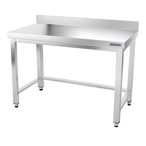 Nerezový pracovný stôl PREMIUM - 1200x600mm - s podnožou, podperou a podperou - Image 7