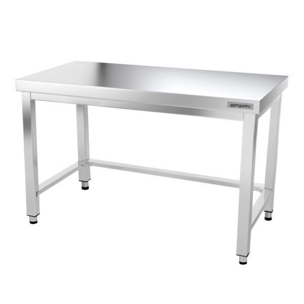 Nerezový pracovný stôl PREMIUM - 1500x600mm - s podnožou a vzperami - Image 26