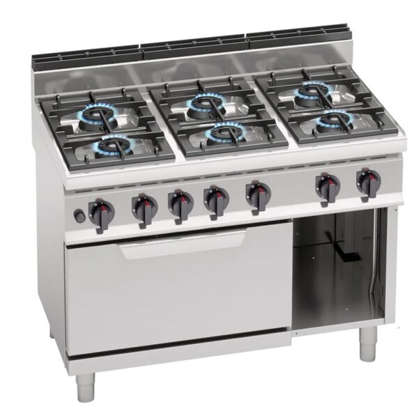 Plynový sporák - 42 kW - 6 horákov - vrátane plynovej rúry statickej - 7,8 kW - Image 6