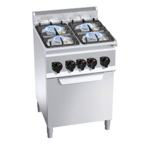 Plynový sporák - 19 kW - 4 horáky - vrátane elektrickej rúry- 3 kW