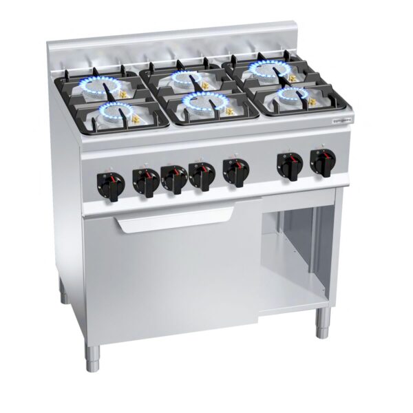 Plynový sporák - 28,5 kW - 6 horákov - plynová rúra - 3,5 kW - Image 5