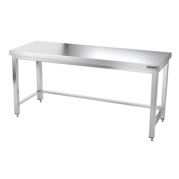 Nerezový pracovný stôl PREMIUM - 1800x600mm - s podnožou a vzperami - Image 7