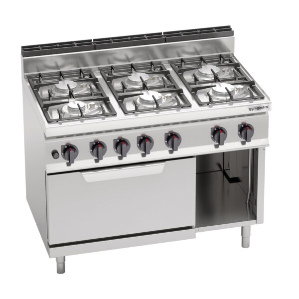 Plynový sporák - 33,5 kW - 6 horákov - vrátane plynovej rúry - 7,8 kW