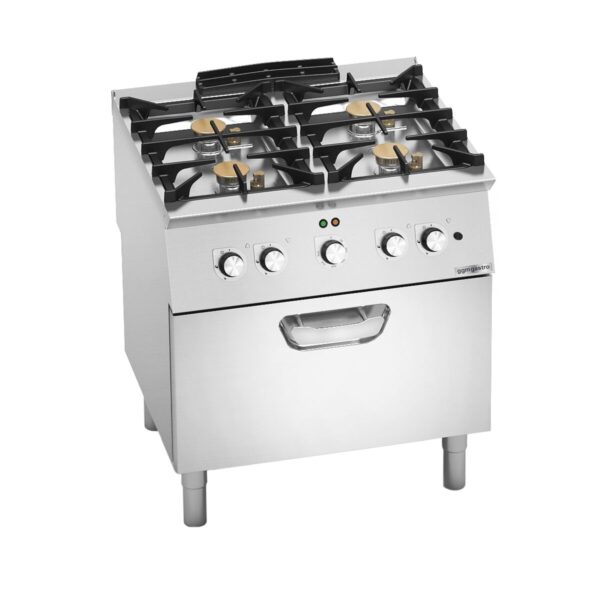Plynový sporák - 24 kW - 4 horáky - vrátane elektrickej rúry - 4,7 kW - Image 6