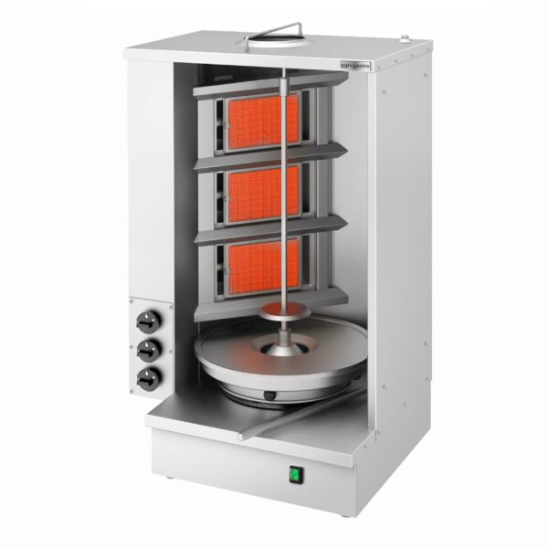 Plynový gril na kebab shawarma/doner - 3 horáky - max - Image 6