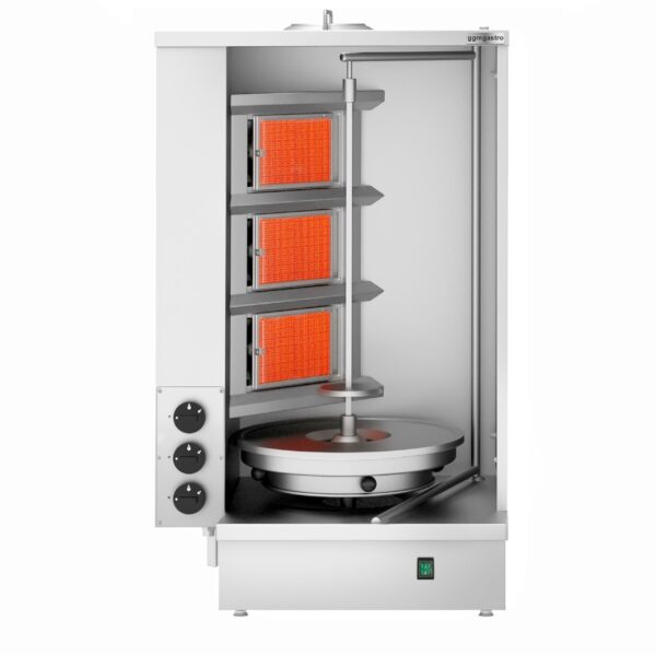 Plynový gril na kebab shawarma/doner - 3 horáky - max - Image 3
