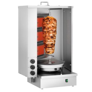 Plynový gril na kebab shawarma/doner - 3 horáky - max