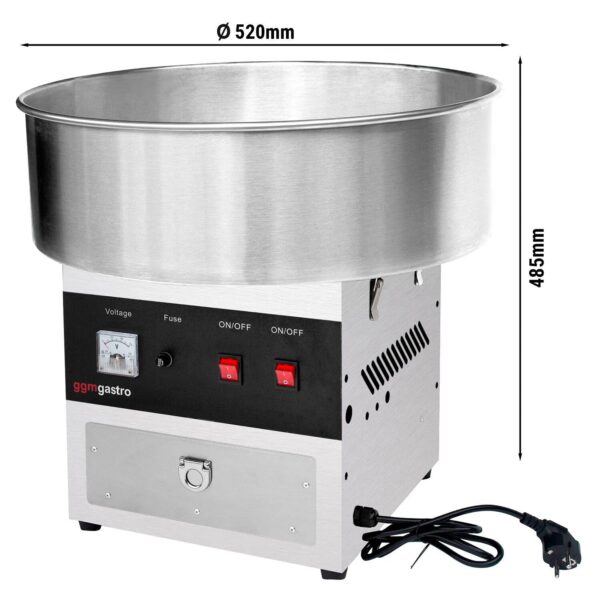 Stroj na cukrovú vatu Ø 520mm -nerez - Image 11