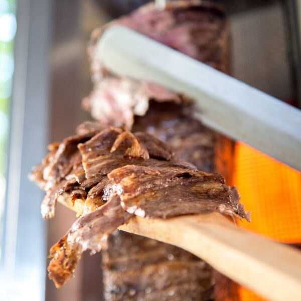 Plynový gril na kebab gyros/doner - 3+3 horáky- max 80 kg - vrátane 2 krytov a 2 krídlových dverí - Image 2