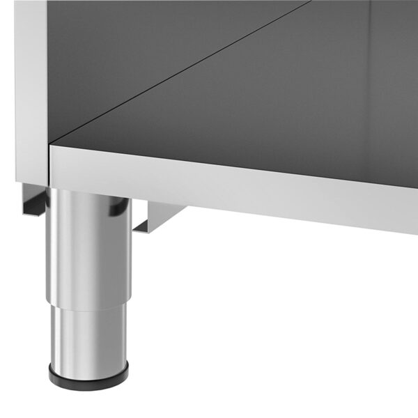 Bufetový pult KOPENHAGEN - 2310mm - s vaňou - s LED osvetlením - pre 6x GN 1/1 - nerez - Image 2