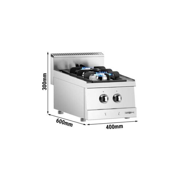 Plynový sporák - 12 kW - 2 vysokovýkonné horáky - Image 4