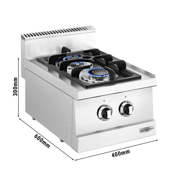 Plynový sporák - 6 kW - 2 horáky - Image 6
