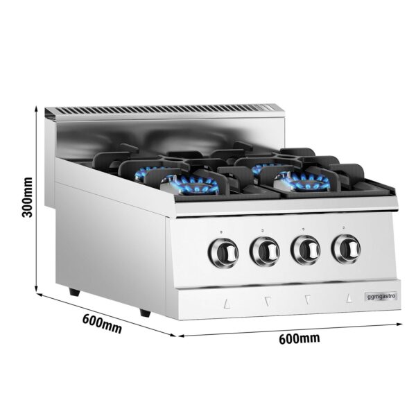 Plynový sporák - 12 kW - 4 horáky - Image 4