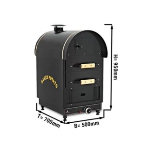 Plynová pec na zemiaky Kumpir - ručná - 4,9 kW - s 2 zásuvkami