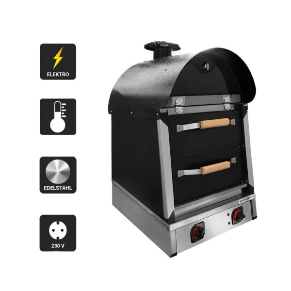 Elektrická pec na zemiaky Kumpir - ručná - 3 kW - s 2 zásuvkami - Image 12