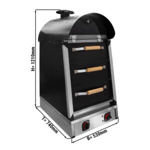 Elektrická pec na zemiaky Kumpir - ručná - 4,5 kW - s 3 zásuvkami