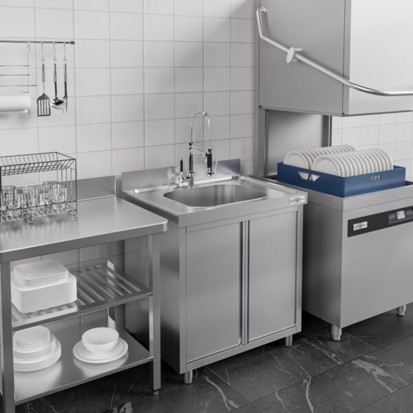 Nerezová drezová skrinka ECO - 600x600mm - 1 umývadlo - Š400xH400xV250mm (Kópia) - Image 2