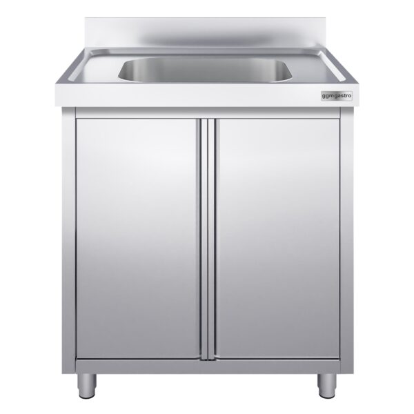 Nerezová drezová skrinka ECO - 600x600mm - 1 umývadlo - Š400xH400xV250mm (Kópia) - Image 4