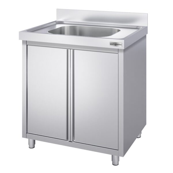 Nerezová drezová skrinka ECO - 600x600mm - 1 umývadlo - Š400xH400xV250mm (Kópia) - Image 3