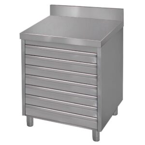 Zásuvková skrinka ECO so 6 zásuvkami na guličky z pizzového cesta a stojan - 700 x 500 mm