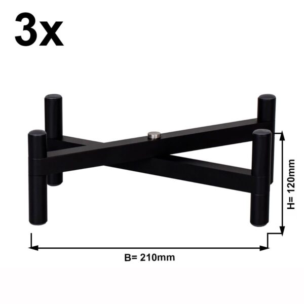 (3 kusy) bufetový stojan - výška: 120mm