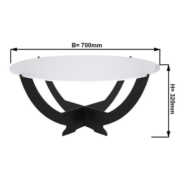 Stojan na bufet Octopus - Ø 700mm - Čierny