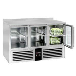 Chladiaci pult - 1370 x 700 mm - 3 x sklenené dvere