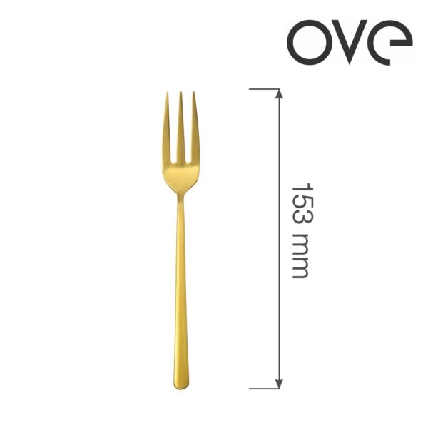 Vidlička na tortu Amarone Gold, OVE, 153 mm, 1 ks
