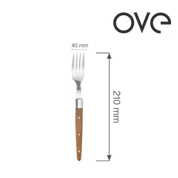 Vidlica na steaky 210 mm, sada 6 ks v darčekovom balení, RUŽOVÉ DREVO, 1ks