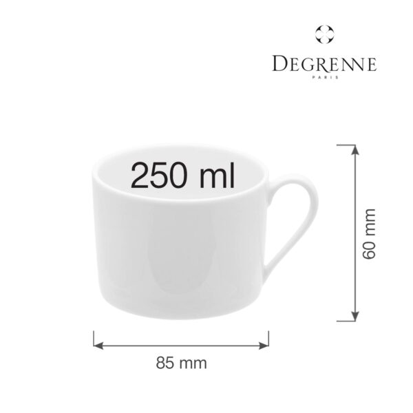 Šálka ​​na kávu a čaj Collection L Fragment Blanc, 250 ml, 1 ks