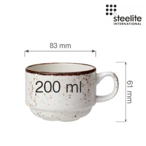 Šálka ​​na kávu a čaj Slimline Craft 200 ml, 1 ks