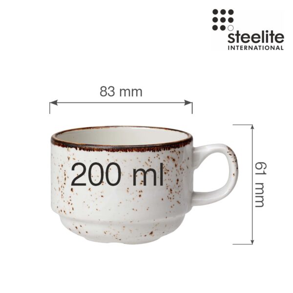 Šálka ​​na kávu a čaj Slimline Craft 200 ml, 1 ks